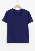 Sissy-Boy - Donkerblauw cupro T-shirt
