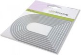 CraftEmotions Die - randen toog Card 11x9cm - 5,2 - 10,8 cm