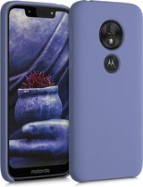 kwmobile telefoonhoesje voor Motorola Moto G7 Play (EU-Version) - Hoesje met siliconen coating - Smartphone case in lavendelgrijs