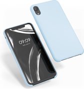 kwmobile telefoonhoesje geschikt voor Apple iPhone XR - Hoesje met siliconen coating - Smartphone case in pastelblauw