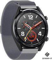 Milanees Smartwatch bandje - Geschikt voor  Huawei Watch GT Milanese band - space grey - 42mm - Strap-it Horlogeband / Polsband / Armband