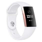 Fitbit Charge 3 & 4 Sport Band  Wit - Maat: SM