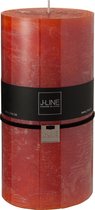 J-Line Cilinderkaars Oranje Xxl Cm-140U - 6 stuks
