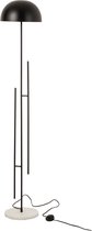 J-Line Lamp Staand Viya Ijzer/Marmer Zwart/Wit