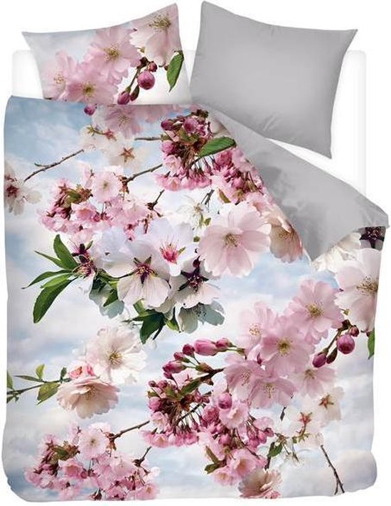 Snoozing Blossomtree - Flanel - Dekbedovertrek - Lits-jumeaux - 240x200/220 cm - Multi kleur