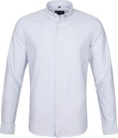 Suitable Overhemd Max Strepen Donkerblauw - maat L