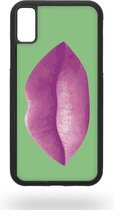 Pink juicy lips Telefoonhoesje - Apple iPhone X / XS