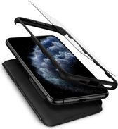 Spigen Thin Fit 360 iPhone 11 Pro Max Case met Tempered Glass - Zwart Bescherming