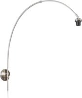 QAZQA bow - Moderne Wand booglamp voor binnen - 1 lichts - D 640 mm - Staal - Woonkamer | Slaapkamer | Keuken