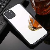 Voor iPhone 11 Pro TPU + acryl luxe plating spiegel telefoonhoesje (zilver)