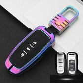 Auto Lichtgevende All-inclusive Zinklegering Sleutel Beschermhoes Sleutel Shell voor Geely A Style Smart 3-knops (Kleur)