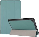 3-vouw huidtextuur horizontaal flip TPU + PU lederen tas met houder voor Samsung Galaxy Tab A 8.0 (2019) T290 / T295 (groen)