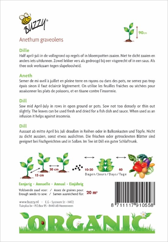 Buzzy® Organic Dille (BIO) - Buzzy Seeds