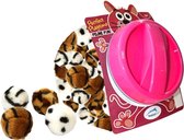 Happy pet fuzzeez bal - 5x5 cm - 32 stuks