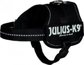 Julius k9 power-harnas / tuig voor labels zwart - baby 2/33-45 cm - 1 stuks