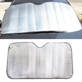 Zilver Aluminiumfolie Zonnescherm Auto Voorruit Vizier Cover Blok Voorruit Zonnescherm UV Beschermen, afmeting: 130 x 60cm