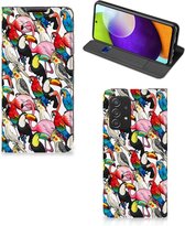 Telefoon Hoesje Geschikt voor Samsung Galaxy A52 5G Enterprise Editie | A52 4G Bookcover Case Birds