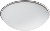 LED Plafondlamp - Plafondverlichting - Iona Balbo - E27 Fitting - 1-lichts - Rond - Mat Nikkel - Aluminium