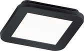 LED Plafondlamp - Iona Camy - Opbouw Vierkant 10W - Spatwaterdicht IP44 - Dimbaar - Warm Wit 3000K - Mat Zwart