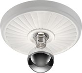 LED Plafondlamp - Plafondverlichting - Iona Corina - E27 Fitting - 1-lichts - Rond - Mat Wit - Gips