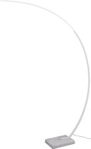 LED Vloerlamp - Iona Bango - 18W - Natuurlijk Wit 4000K - Rechthoek - Mat Wit - Aluminium