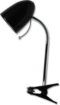 LED Klemlamp - Igory Wony - E27 Fitting - Flexibele Arm - Rond - Glans Zwart