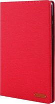 Voor Galaxy Tab S6 / T860 / T865 Doek Teature Horizontale Flip PU lederen tas met met houder & kaartsleuven & Pen Slot (rood)