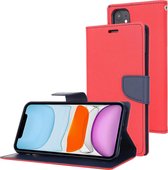 Voor iPhone 11 MERCURY GOOSPERY FANCY DIARY horizontale flip lederen tas met houder & kaartsleuven & portemonnee (rood)