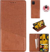 Voor Samsung Galaxy A81 MUXMA MX109 horizontale flip lederen tas met houder & kaartsleuf & portemonnee (bruin)