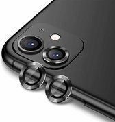 ENKAY Hat-Prince 2 PCS voor iPhone 11 aluminiumlegering + gehard glas camera lensdeksel volledige dekking beschermer (zwart)