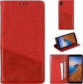 Voor Xiaomi Redmi 7A MUXMA MX109 horizontale flip lederen tas met houder en kaartsleuf en portemonnee (rood)