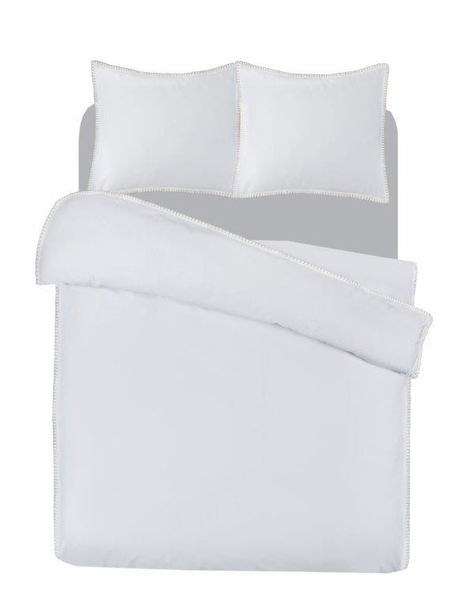 Papillon Wellington Dekbedovertrek - Eenpersoons - 140x200/220 cm - Wit
