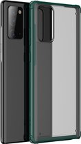 Samsung Galaxy Note 20 Hoesje - Mobigear - Shockproof Serie - Hard Kunststof Backcover - Groen - Hoesje Geschikt Voor Samsung Galaxy Note 20