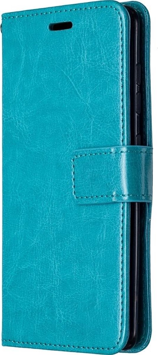Mobigear Telefoonhoesje geschikt voor Samsung Galaxy A41 Hoesje | Mobigear Wallet Bookcase Portemonnee | Pasjeshouder voor 3 Pasjes | Telefoonhoesje voor Pinpas / OV Kaart / Rijbewijs - Blauw
