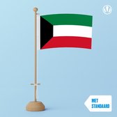 Tafelvlag Koeweit 10x15cm | met standaard
