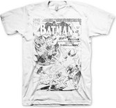DC Comics Batman Heren Tshirt -XL- Umbrella Army Distressed Wit
