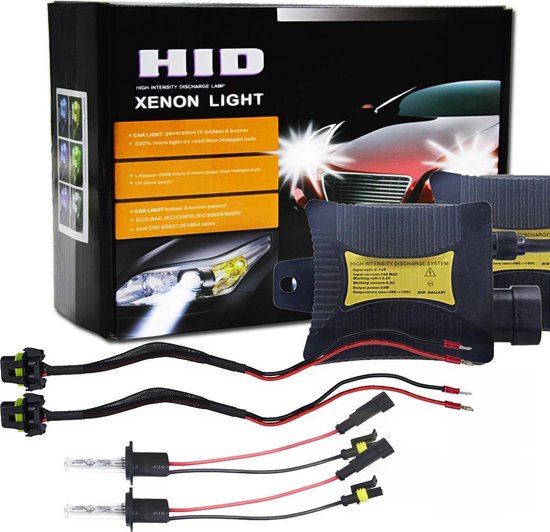 55W H7 6000K HID Xenon Light Conversion Kit met Slim Ballast High
