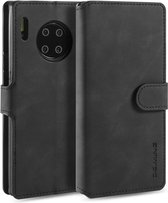 Voor Huawei Mate 30 Pro DG.MING Retro Oil Side Horizontal Flip Case met houder & kaartsleuven & portemonnee (zwart)