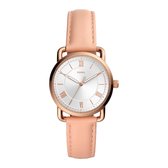 Fossil Copeland ES4823 Horloge - Leer - Roze - Ø 34 mm