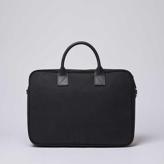 Sandqvist Emil Briefcase Laptop Bag Black/Black Leather