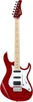 Cort G250 transparant red - Elektrische gitaar - rood