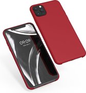 kwmobile telefoonhoesje voor Apple iPhone 11 Pro Max - Hoesje met siliconen coating - Smartphone case in klassiek rood