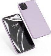 kwmobile telefoonhoesje voor Apple iPhone 11 Pro Max - Hoesje met siliconen coating - Smartphone case in lila wolk