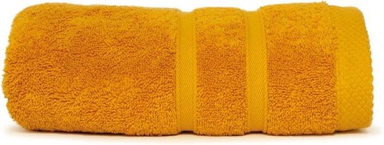 The One Towelling Ultra Deluxe handdoek - Hoge vochtopname & Extreem zacht - 100% Gekamd katoen - 50 x 100 cm - Okergeel