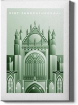 Walljar - Sint-Janskathedraal - Muurdecoratie - Poster met lijst