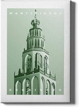 Walljar - Martinikerk - Muurdecoratie - Plexiglas schilderij