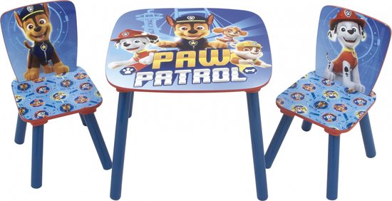 Paw Patrol Tafeltje met twee stoeltjes