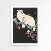 Walljar - Ohara Koson - Cockatoos Plum Blossom - Dieren poster