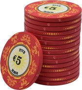 Macau deluxe keramische chips €5,- (25 stuks)