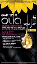Permanent Dye Olia 2.0 Black Diamond Garnier Ammonia-free (4 Pieces)